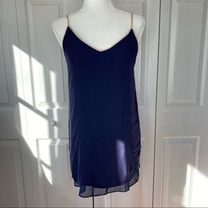 🔥SOLD🔥 Lulu’s Sleeveless Mini Dress Navy Pink Size Medium